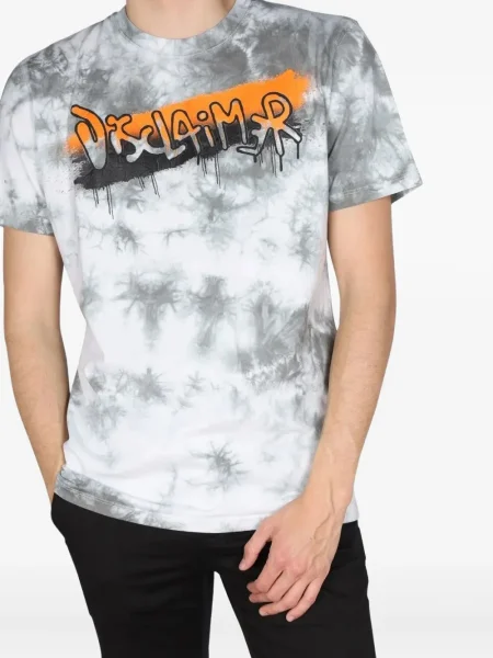 Tricou Disclaimer cu imagine cu legături gri