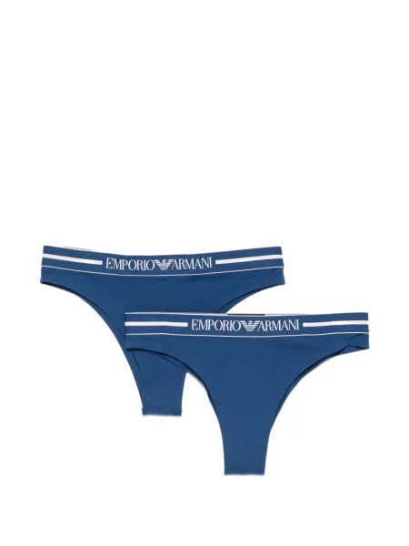 Chiloți briefs Emporio Armani cu autograf albastru