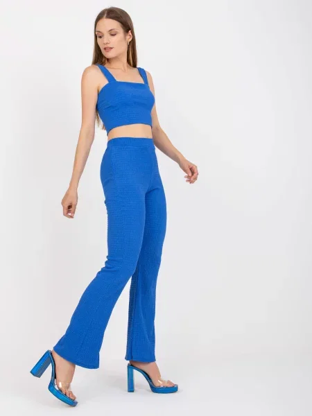 Casual top Fashionhunters modra