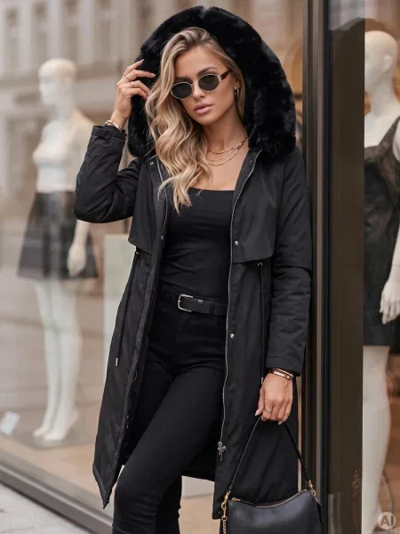 Kurtka zimowa parka LUSTER Dstreet czarna