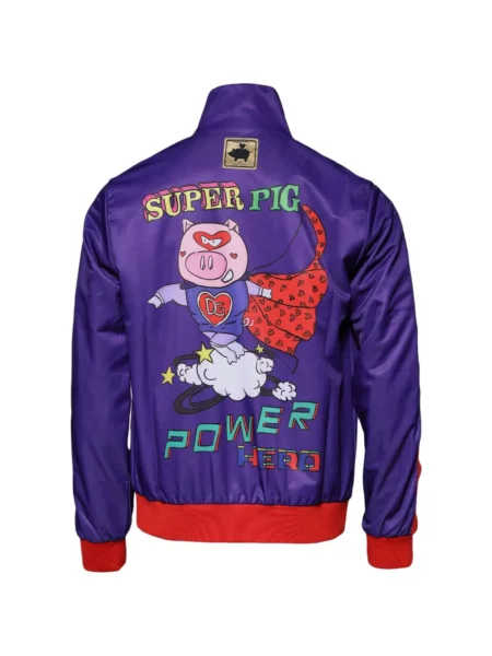 Pulover Dolce & Gabbana cu imagine violet