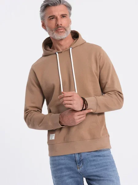 Mikina s kapucňou Ombre s kapucňou hnedá