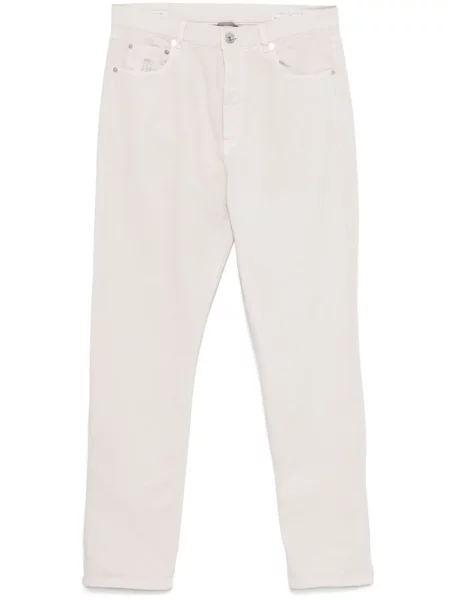 Haftowane jeansy Brunello Cucinelli