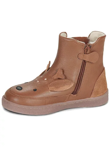 Pantofi copii Citrouille Et Compagnie maro