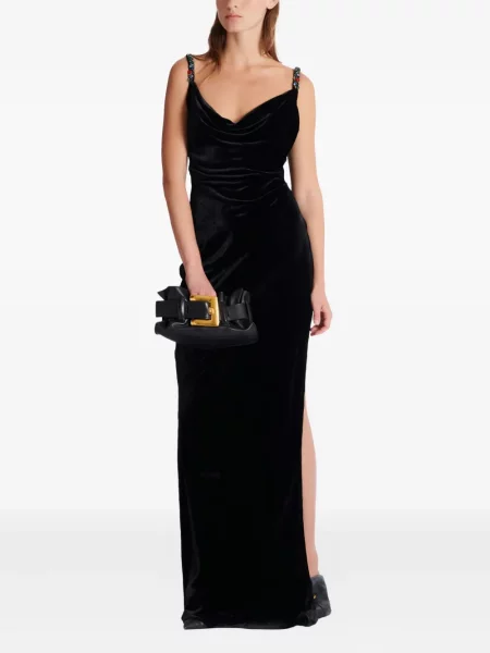 Rochie Balmain de catifea de costum negru