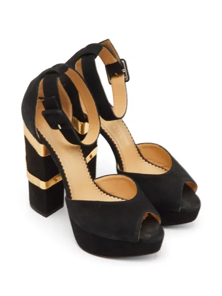 Sandale Charlotte Olympia cu bretele negru