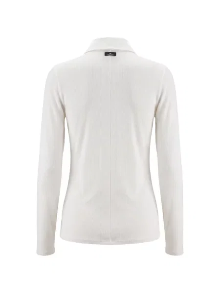 Top Elisabetta Franchi tricotate alb