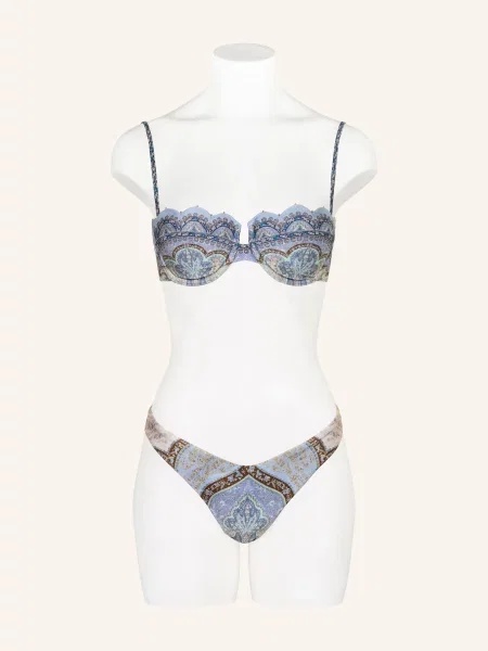 Zimmermann Biustonosz Bikini Z Fiszbinami Wanderlust blau brązowy