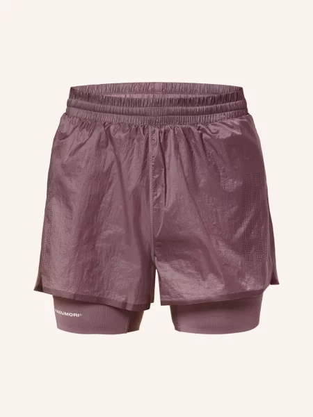 Adidas 2 V 1 Běžecké Šortky Hermanos Koumori fuchsiová
