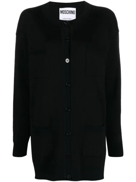 Cardigan Moschino din jacard negru