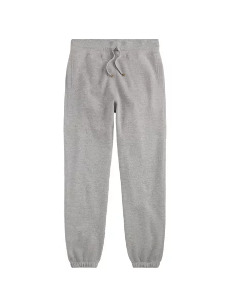 Pantaloni Ralph Lauren Purple Label alergare cu cordon gri