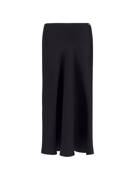 Fustă midi Herno din satin negru