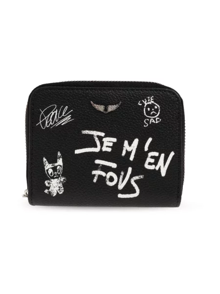 Zadig&Voltaire portmonetka skórzana czarny