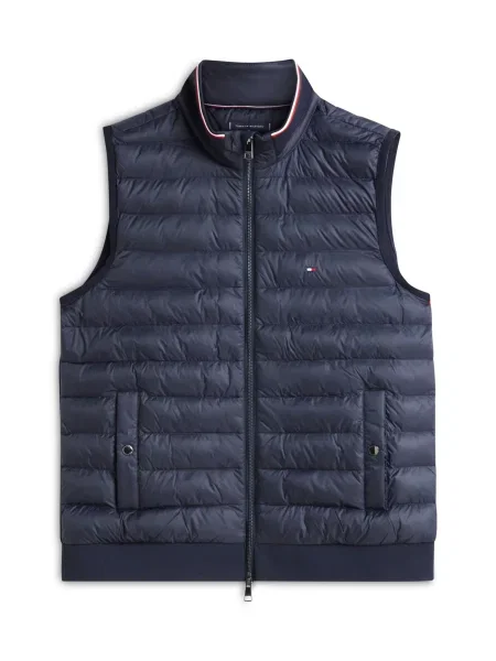 TOMMY HILFIGER Vestă ESS bleumarin / roșu alb