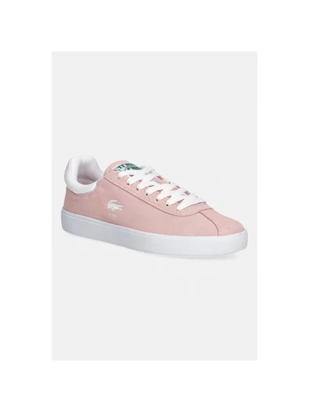 Lacoste Sneakersy Baseshot Biały różowe