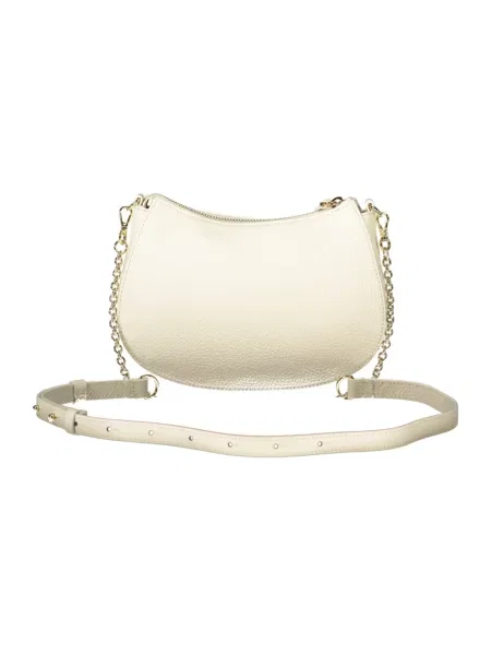 Torebka crossbody Coccinelle skórzana biała