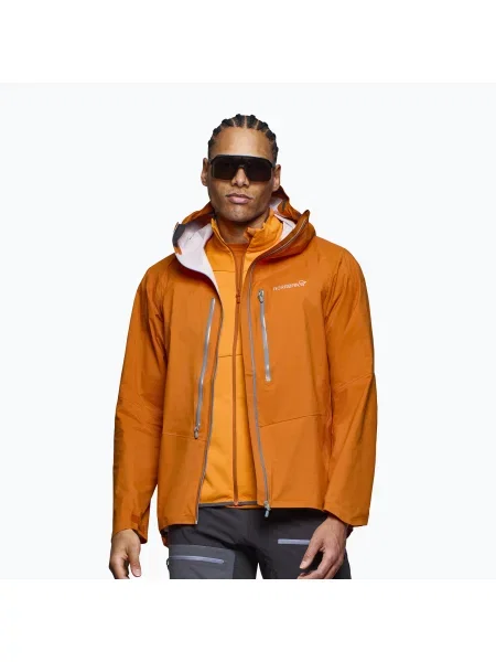 Férfi esőkabát NORRONA Falketind gold flame. Méret: XL