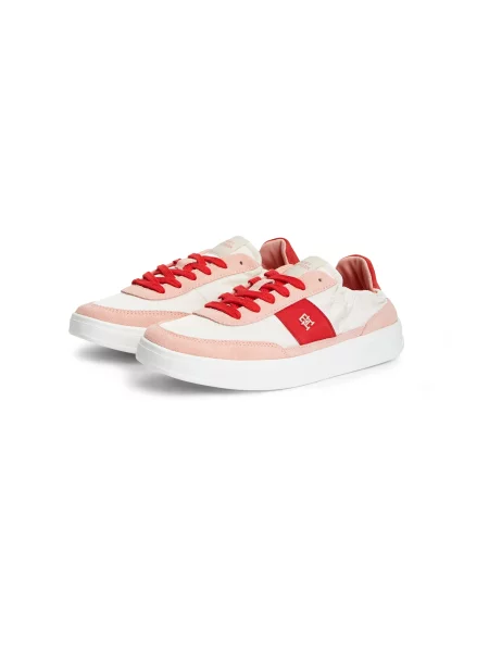 TOMMY HILFIGER Teniși HERITAGE roșu / roșu pastel alb