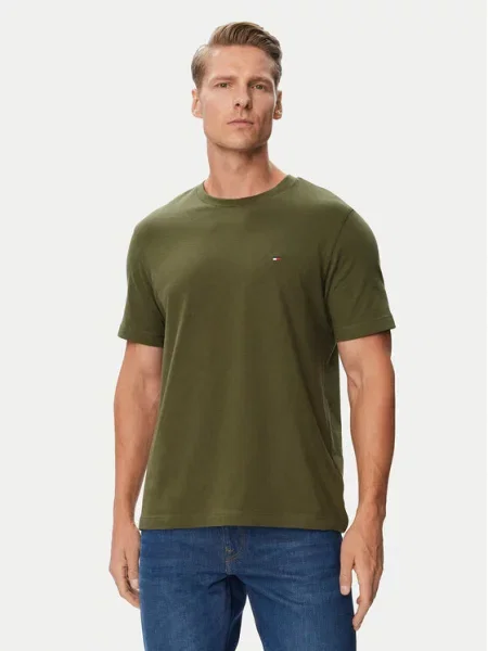 Tommy Hilfiger Póló Ess Seasonal Khaki
