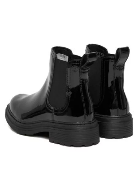 Kotníková obuv s elastickým prvkem Clarks černé