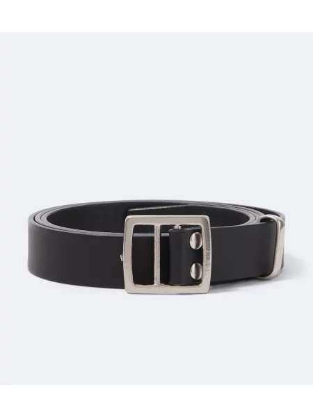 Cu centură curea Comme Des Garçons Homme din piele negru