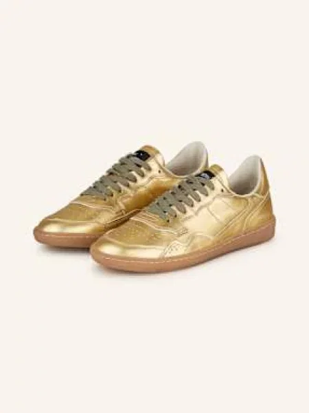 Sneakersy Hidnander skórzane żółte
