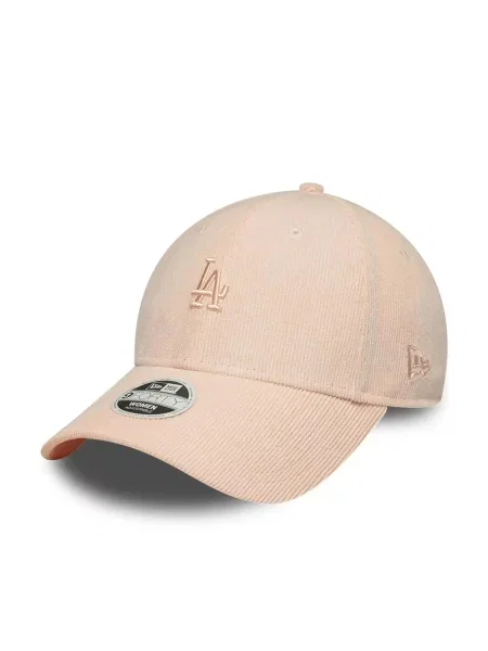 Czapka baseballowa Los Angeles Dodgers New Era Mini Cord różowa
