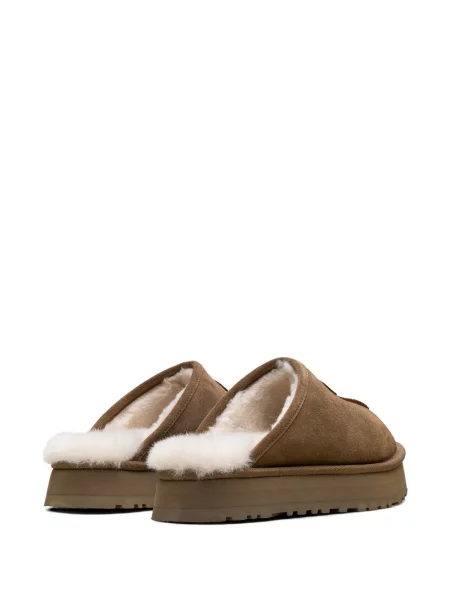Botine Ugg cu platformă din piele de oaie maro