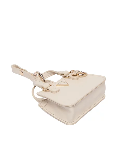 GUESS Obesek za ključe temno siva bež