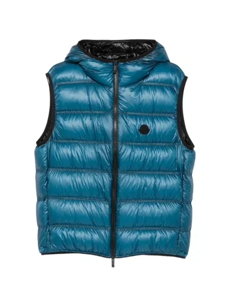 Vestă Moncler cu glugă verde