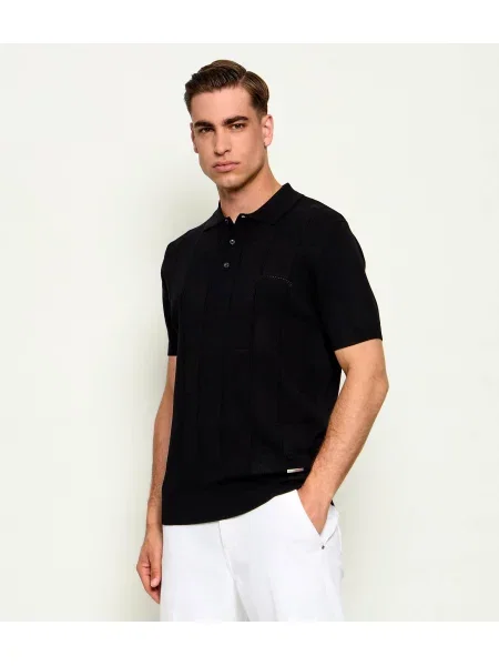 Tricou polo Karl Lagerfeld negru