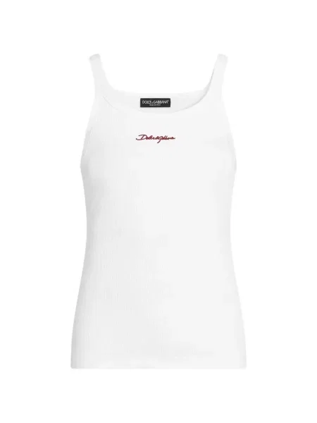 Cămașă Dolce & Gabbana cu broderie alb