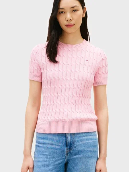Свитер Tommy Hilfiger розовый