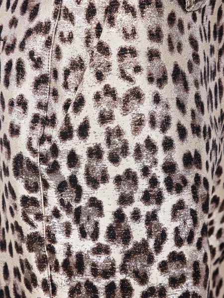 Pantaloni P.a.r.o.s.h. cu imagine cu model leopard maro
