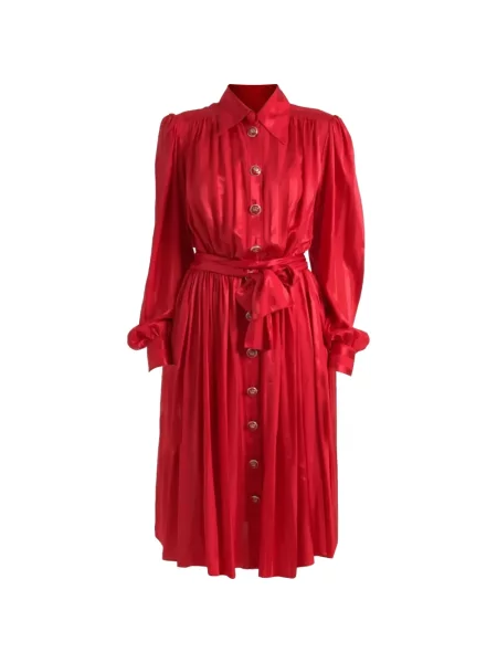 Cu centură rochie midi Dolce & Gabbana roșu