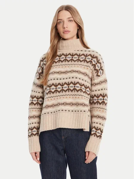 Barbour Bluză cu gât Helen Oversize bej