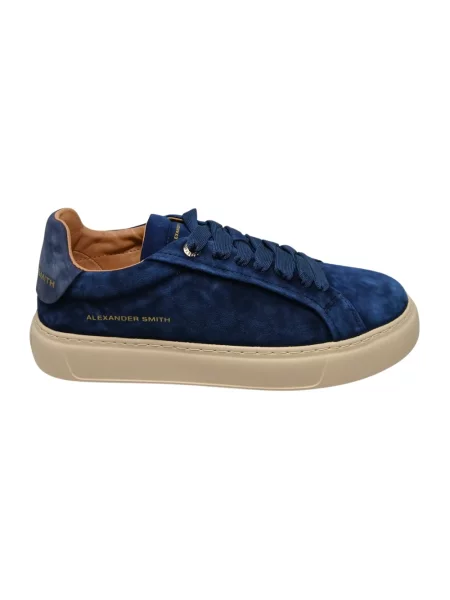 Sneakersy Alexander Smith zamszowe niebieskie