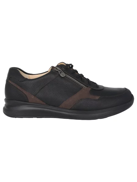 Sneakersy Ganter skórzane czarne