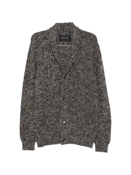 Gulerat cardigan Tagliatore gri