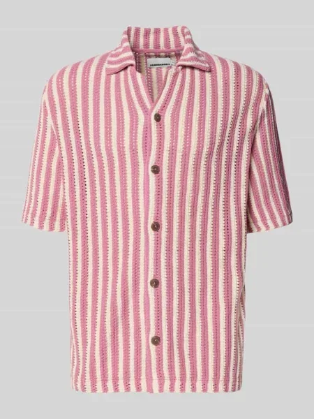 Koszulka polo o kroju relaxed fit z czystej bawełny ekologicznej Armedangels różowa