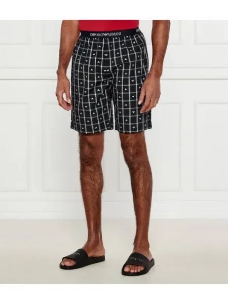 Emporio Armani Pantaloni scurți de pijama negru