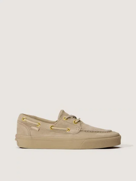 Кожаные мокасины Vans бежевые