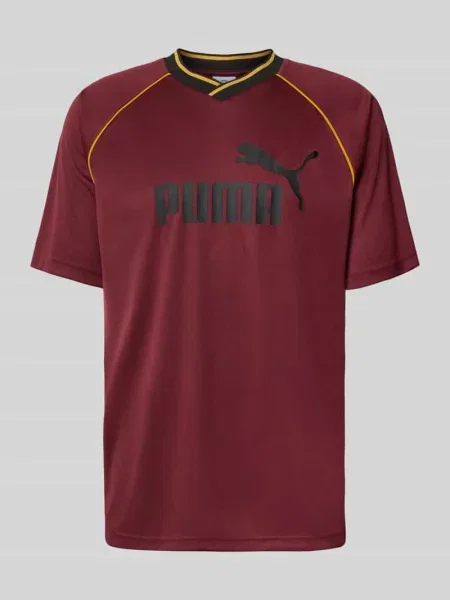 Koszulka z nadrukiem z logo Puma Performance bordowa