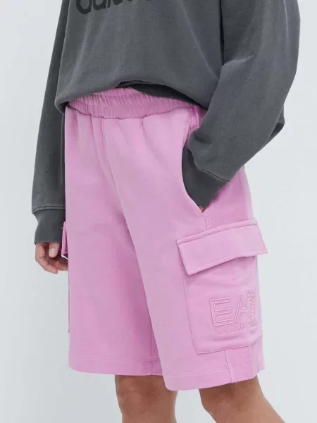Kratke hlače Emporio Armani roza