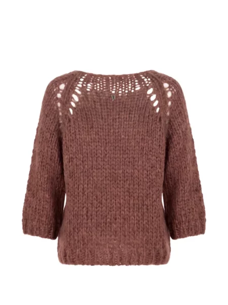 Pulover Dondup chunky de mohair maro