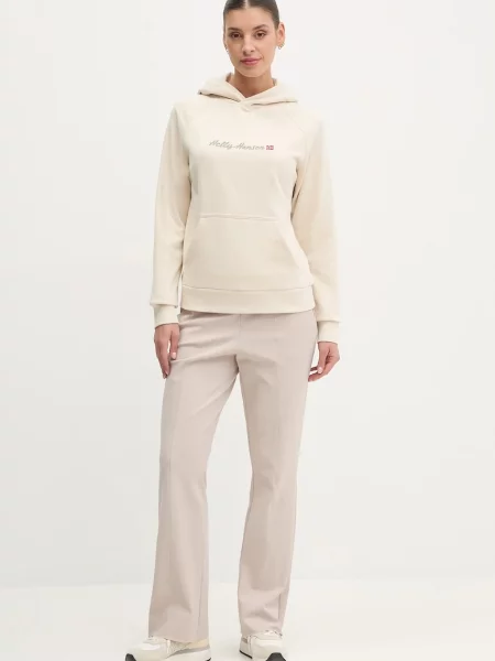 Кофта Helly Hansen з капюшоном з аплікацією бежевий