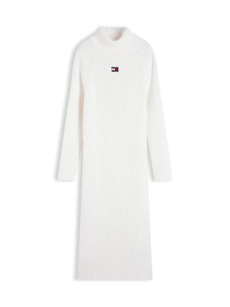 Tommy Jeans Rochie tricotat alb