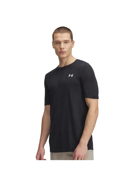 Тениска за трениране Under Armour Vanish Seamless тъмносиньо с десен черно