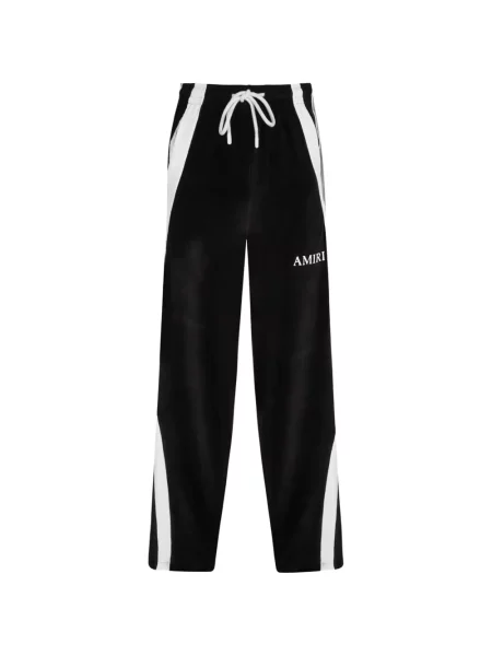 Pantaloni Amiri cu broderie negru