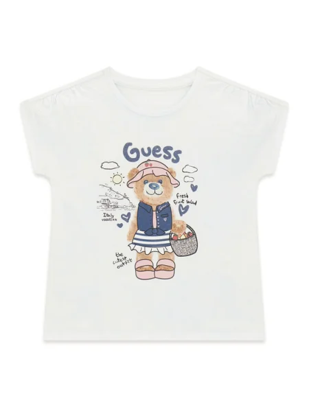 Guess Tricou alb
